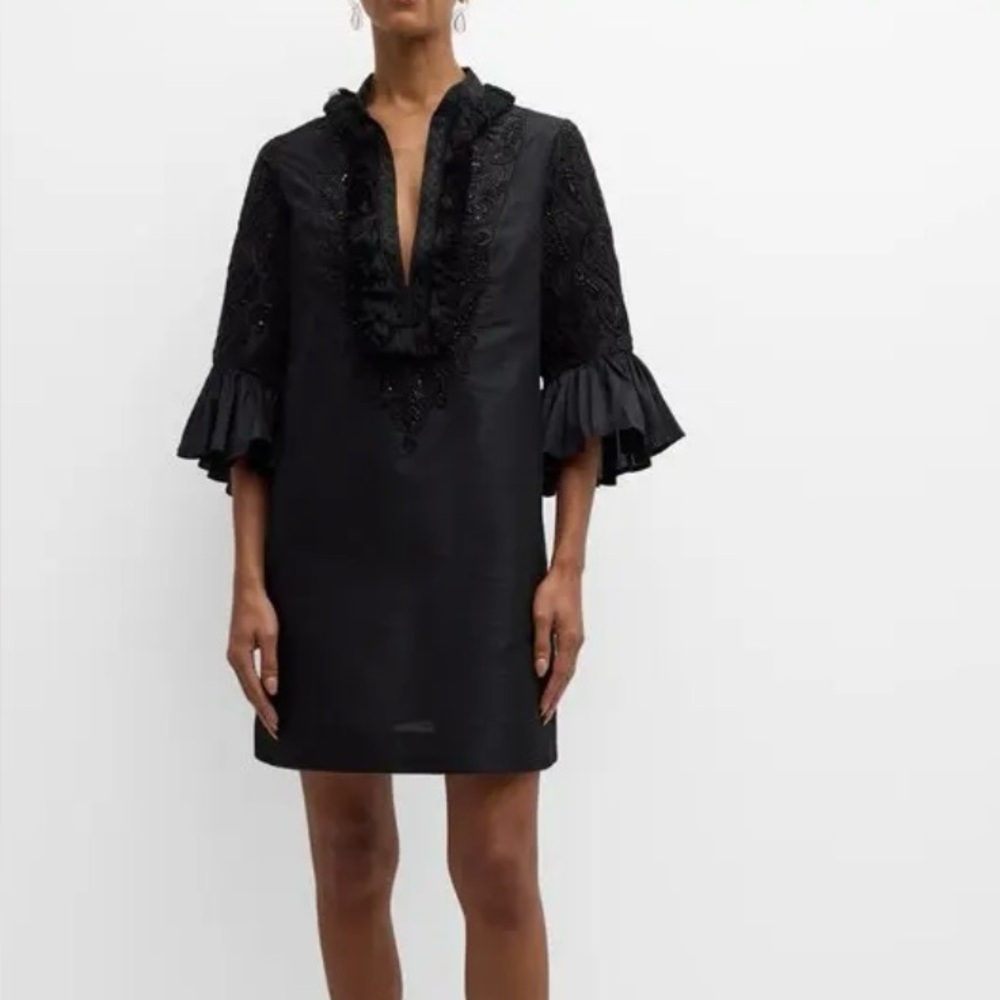 Fague Matilda Embellished Shift Dress Size S